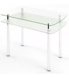 Glass dining table D-06-1 with tempered glass and chrome legs order